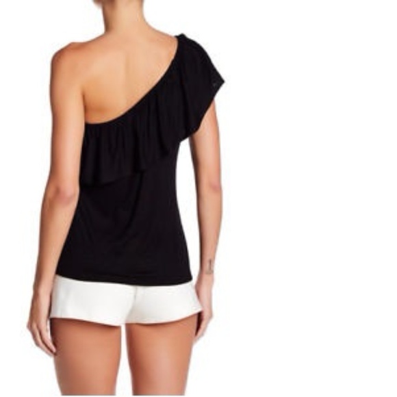 Bobeau One Shoulder Popover Shirt Knit Top - Picture 2 of 2